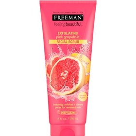 تصویر ماسک اسکراب صورت فریمن freeman مدل گریپ فروت حجم 175 میل ا freeman pink grapefruit exfoliating scrub 175 ml freeman pink grapefruit exfoliating scrub 175 ml