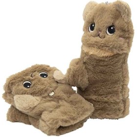 تصویر دستکش گربه ای پشمالو 