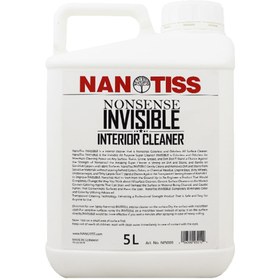 تصویر مایع صفرشویی داخل خودرو گالنی 5 لیتری نانوتیس بدون رنگ و بو Nanotiss Invisible Interior Cleaner 