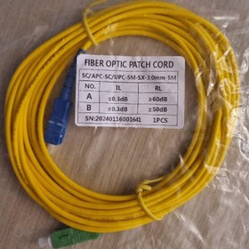 تصویر پچ کورد فیبر نوری Fiber optic patch cord