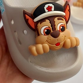 تصویر دمپایی بچگانه پاپاترول سیلیکونی رنگی 