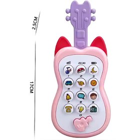 تصویر موبایل موزیکال طرح گیتار با گوشه های سیلیکونی 