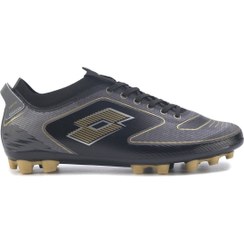 تصویر کفش فوتبال مردانه 3M Barakus Fg 3Fx مشکی مدل 101260572 برند lotto 3M Barakus Fg 3Fx Black Men's Cleats 101260572