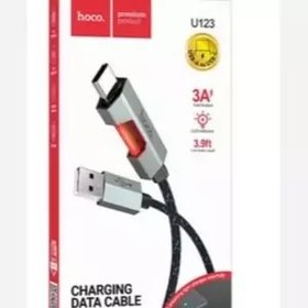 تصویر کابل تبدیل USB به USB-C هوکو مدل U123 طول 1.2 متر 