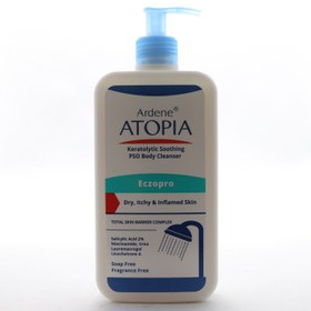 تصویر بالم شوینده بدن آردن آتوپیا حجم ۵۰۰ میلی لیتر التیام بخش و لایه بردار 