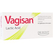 تصویر شیاف واژیسان لاکتیک اسید دکتر ولفDr Wolff Vagisan Lactic Acid Suppository 