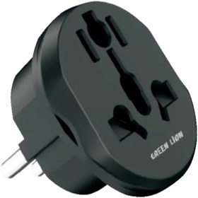 تصویر تبدیل برق سه به دو گرین لاین مدل Conversion EU Plug 2 Green Lion Universal Conversion EU Plug 2 - Black