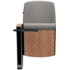 تصویر صندلی آمفي تئاتر با دسته مشترك تحریري و پایه ثابت و كف تاشو مدل 3012 اروند 