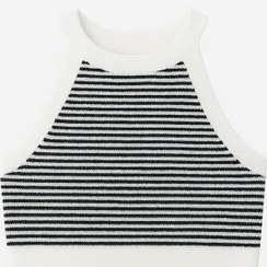 تصویر تاپ بافت زنانه راه‌راه 