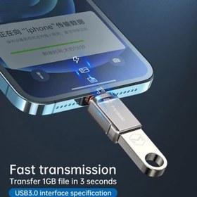 تصویر مبدل USB به لایتینینگ مک دودو مدل Mcdodo OT-8600 