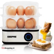 تصویر تخم مرغ پز جیپاس مدل 63019 ا Geepas Egg cooker GEB63019 Geepas Egg cooker GEB63019