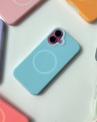 تصویر قاب سیلیکونی پاستیلی - ابی / ایفون 16 پرو 