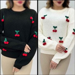 تصویر بافت زنانه مدل گیلاس جنس نخ بافت اکرولیک سایز آزاد 