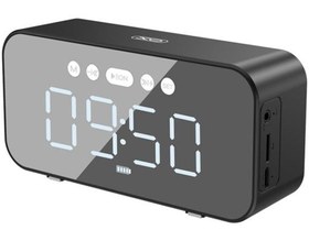 تصویر اسپیکر بلوتوث و ساعت دیجیتال ایکس او XO-F41 Bluetooth Mirror Clock Bluetooth Radio Speaker 