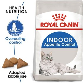 تصویر تغذیه سلامت گربه‌ها برای کنترل اشتها در محیط داخلی - ۲ کیلوگرم برند royal canin Feline Health Nutrition Indoor Appetite Control 2 KG