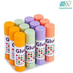 تصویر چسب ماتیکی 15 گرم لیمو بسته 12 عددی 