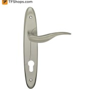 تصویر دستگیره در بهریزان مدل E5122A صدفی Aluminium Plaque Door handle
