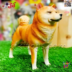 تصویر فیگور حیوانات ماکت سگ شیبا اینو اسباب بازی 971 Shiba Inu 