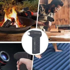 تصویر جت فن شارژی مدل توربو 1 - مشکی 