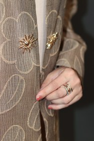 تصویر کت زنانه تابستانه پارچه طرحدار سبک و خنک - نسکافه ایی 