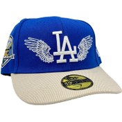تصویر کلاه بیسبالی فیت بک مدل LA بالدار 