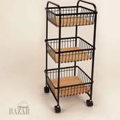 تصویر سبد سیب زمینی و پیاز بی.وی.کی مدل 401623 سه طبقه 