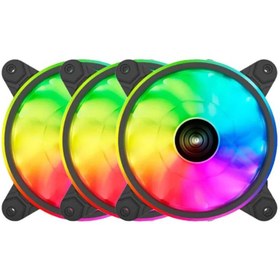 تصویر فن کیس استوک ریدمکس مدل NV-R120B RGB Black 