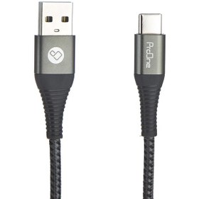 تصویر کابل تبدیل USB به USB-C پرووان مدل PCC390C طول 1 متر مشکی کابل تبدیل