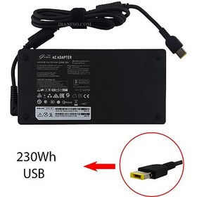 تصویر شارژر لپ تاپ USB لنوو 20V 8.5A Original Adapter Lenovo Original 20v 8.5A USB-Connector