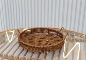 تصویر سبد حصیری گرد 