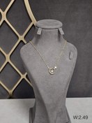 تصویر گردنبند نقره وارداتی مدل ماه و ستاره کد Z1P8 