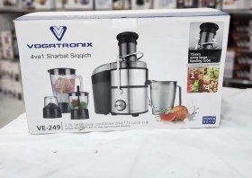 تصویر آبمیوه گیری وگاتی مدل VE249 ظرفیت ۲ لیتر ۴ کاره 