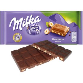 تصویر شکلات تخت ۱۰۰ گرمی milka با طعم های مختلف 