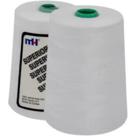 تصویر دوک نخ پلی استر دولا سفید 