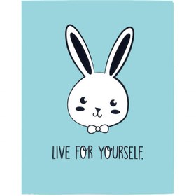 تصویر کلربوک ۲۰ برگ سایز A4 پاستلی طرح Funny Bunnies پاپکو Papco 