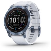 تصویر ساعت سفید گارمین مدل fēnix ® 7 – Sapphire Solar Edition 