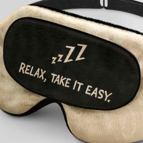تصویر طرح آروم باش، راحت بگیر برای چشم بند خواب کورال Relax, Take it Easy Design for Coral580 Sleep Mask