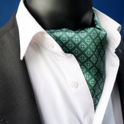 تصویر دستمال گردن مردانه طرح وینتیج سبز 