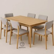 تصویر ست میز و صندلی ناهار خوری ۶ نفره مدل وِنتو 