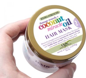 تصویر ماسک مو مدل کوکونات میرِکا او جی ایکس ا Coconut Miracle Hair Mask Ogx 168 gram Coconut Miracle Hair Mask Ogx 168 gram