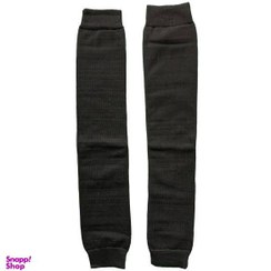 تصویر ساق پا زنانه حوله ای بالا زانو رنگ مشکی 