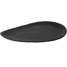 تصویر دیس ملامین بیضی مشکی لرد مدل 4126 – مناسب پذیرایی شیک 