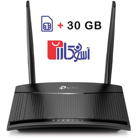 تصویر مودم روتر بی سیم 4G LTE تی پی لینک مدل MR100 به همراه اینترنت و سیمکارت دیتا 