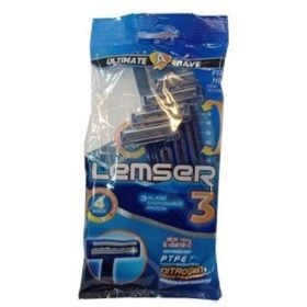 تصویر تیغ اصلاح 3 لبه صابوندار لمسر 3 Blade Soapy Razor Lemser