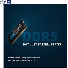 تصویر رم لپ تاپ DDR5 تک کاناله 5600 مگاهرتز CL46 کروشیال مدل CT16 ظرفیت 16 گیگابایت Crucial DDR5 CL46 4800MHz 16GB Laptop Memory