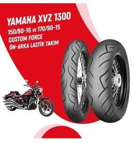 تصویر لاستیک موتورسیکلت YAMAHA XVZ 1300 150 80 16 170 90 15 مجموعه تایر نیروی سفارشی Mitas 