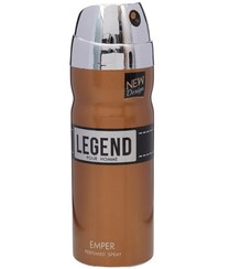 تصویر اسپری بدن مردانه لجند قهوه ای امپر اماراتی اورجینال ا EMPER LEGEND DEODORANT BODY SPRAY ا Legend perfumed spray Legend perfumed spray