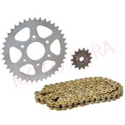 تصویر زنجیر موتورسیکلت 14T 40T 520H 108 L دنده زنجیره ای O'RING BAJAJ PULSAR NS 200 سازگار Sfr 