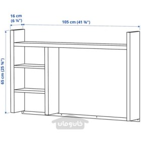 تصویر واحد اضافی ارتفاع ایکیا مدل IKEA MICKE رنگ سیاه قهوه ای تحویل 29 روزه IKEA MICKE