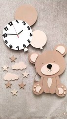 تصویر چراغ خواب کودک دیواری طرح خرس و بادکنک فانتزی 